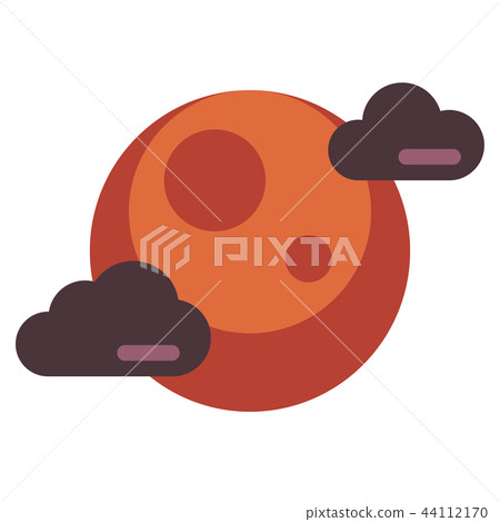 Blood moon flat illustration Blood moon flat illustration 44112170