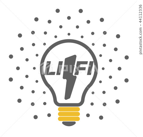 Vector light bulb outline icons with dots around Vector light bulb outline icons with dots around 44112336