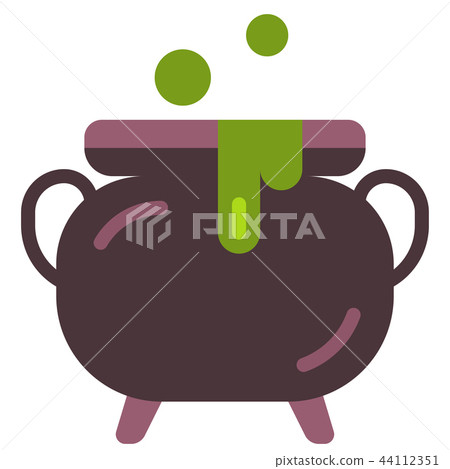 Halloween cauldron flat illustration Halloween cauldron flat illustration 44112351