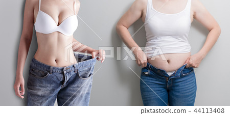 woman with abdomen loss concept woman with abdomen loss concept 44113408
