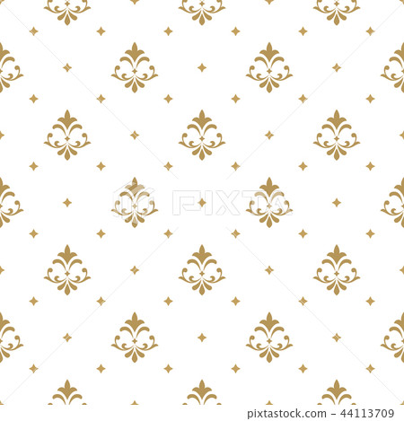 Wallpaper in the style of Baroque. A seamless Wallpaper in the style of Baroque. A seamless 44113709