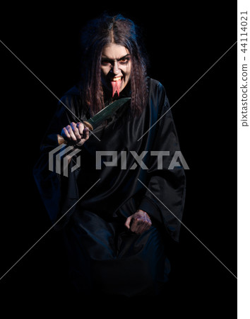 Witch isolated without voodoo doll version Witch isolated without voodoo doll version 44114021