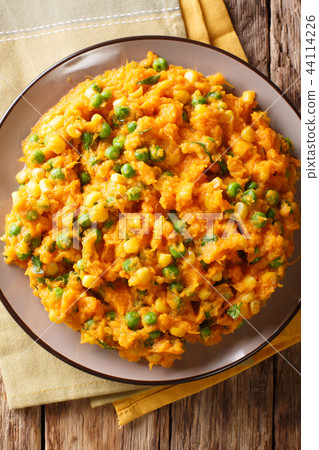 African cuisine Irio puree of sweet potato 44114226