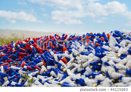 colorful shot empty shotgun shells 44115063