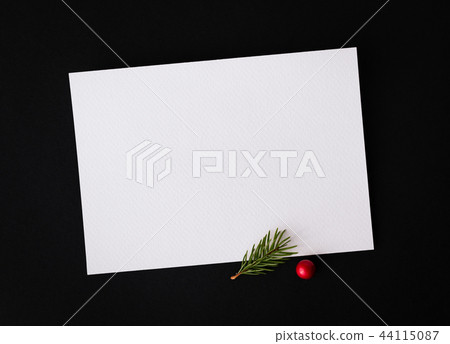 Christmas or New Year background with white sheet 44115087