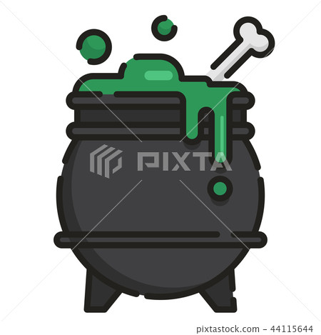Cauldron LineColor illustration Cauldron LineColor illustration 44115644