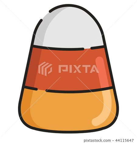 Candy corn LineColor illustration Candy corn LineColor illustration 44115647