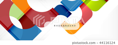 Geometric squares abstract banner. Vector illustration for business brochure or flyer, presentation 44116124