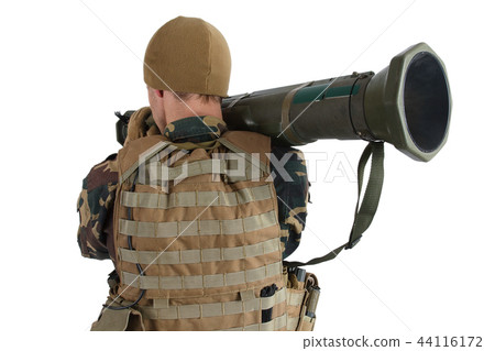 Private Military Company operator with AT4 rocket  44116172