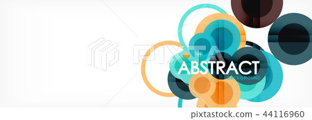 Circle composition abstract background - Stock Illustration [44116960 ...