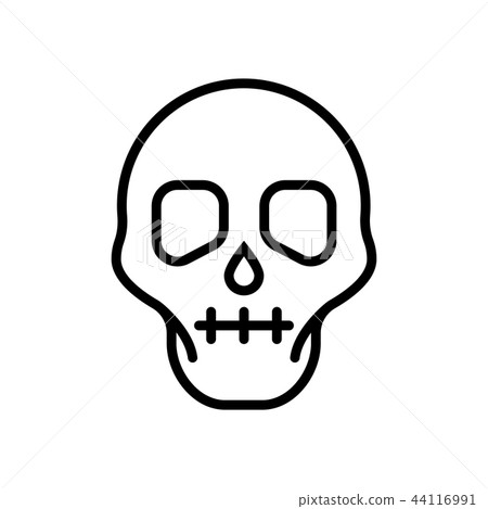 Skull Line illustration 44116991