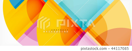 Vector fantastic circle modern geometric background template 44117085