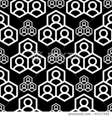 Abstract geometry square seamless pattern black geometric graphic texture background vector 44117426