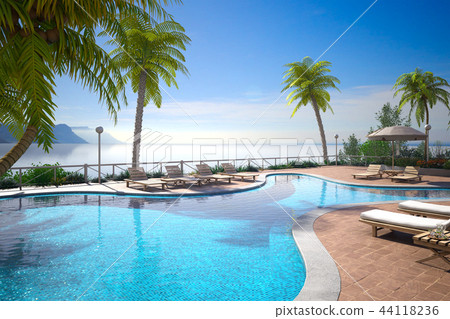 Resort pool 44118236