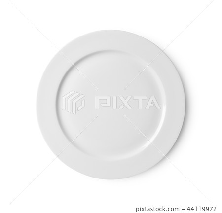 white plate on white background 44119972