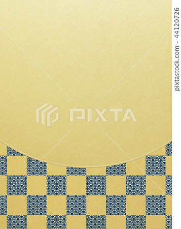 Japanese-Japanese style-Japanese pattern-background-gold leaf-checkered pattern Japanese-Japanese style-Japanese pattern-background-gold leaf-checkered pattern 44120726