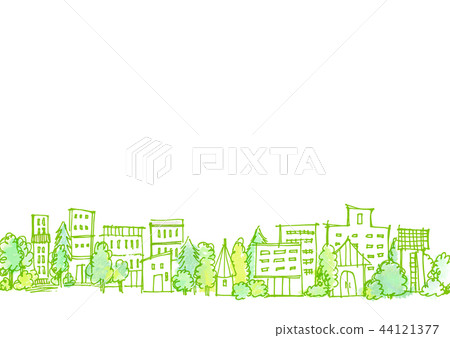 Cityscape hand drawn illustration Cityscape hand drawn illustration 44121377