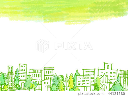 Cityscape hand drawn illustration Cityscape hand drawn illustration 44121380