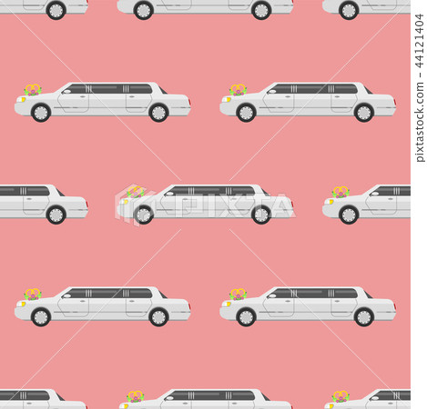Vector seamless pattern of limousine vehicle car 44121404