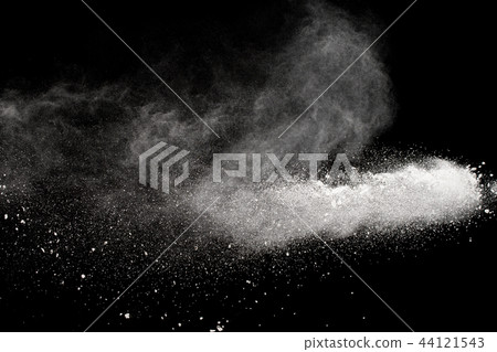 Bizarre forms of white powder explosion cloud  44121543