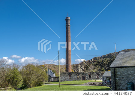 Chimney at Breakwater Country Park on Anglesey in Wales - United Kingdom 44124087