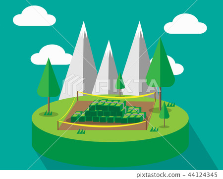 Land for sale and real estate concept 44124345