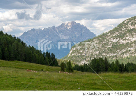 Mountain Landscape of the Italian Dolomites 44129872