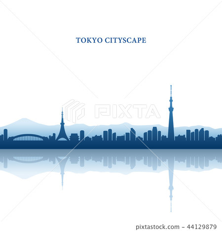 東京都市風景剪影，東京鐵塔，天空樹 44129879