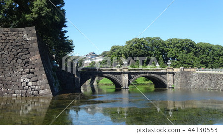 Ishigaki, moat and double bridge 44130553