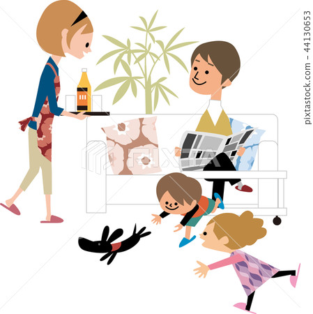 Happy young family 44130653