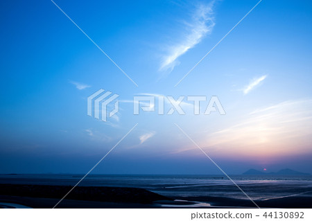Sunset, west coast, Saemangeum 44130892
