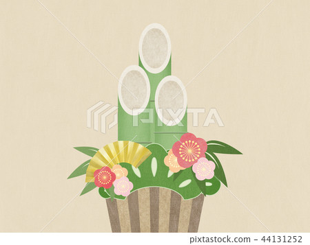Japanese-Japanese style-Japanese pattern-Japanese paper-background-Kadomatsu-New Year 44131252