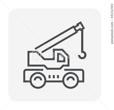 mobile crane icon mobile crane icon 44132303