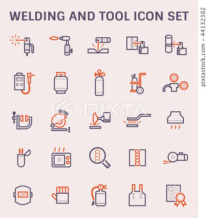 welding work icon welding work icon 44132382