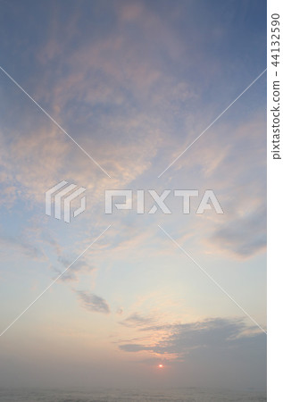 Morning glow cloud Amagasaki coast Ibaraki prefecture Hitachinaka city 44132590