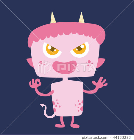 Cute monster cartoon character 44133283