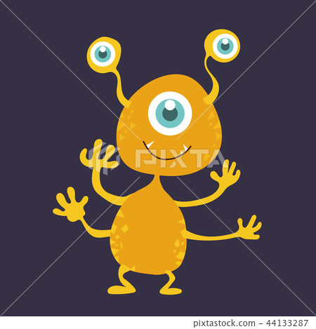 Cute monster cartoon character 44133287