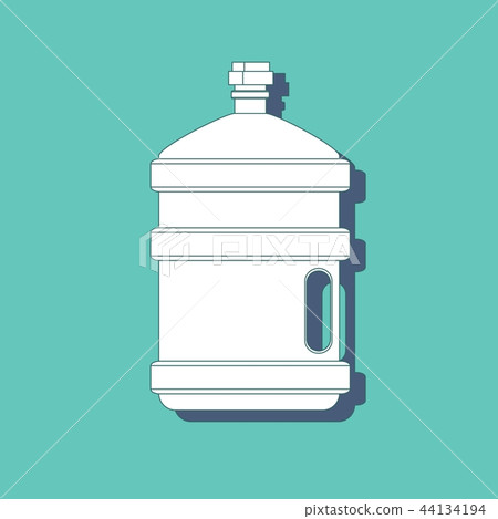 Vector water for cooler. Transparent bottle for office. 44134194