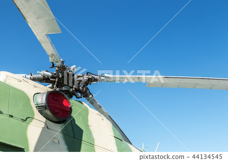 engine and blades of the helicopter  44134545