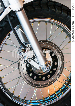 disc brake system on the wheel of a motorcycle  44134550