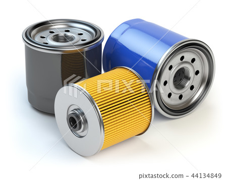 Car oil filter isolated on white background Car oil filter isolated on white background 44134849
