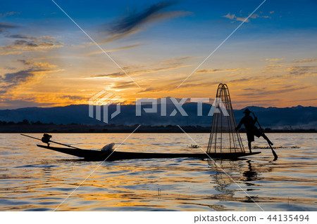 Fisherman Inle Lake Shan state Myanmar 44135494