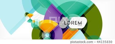 Abstract background bright circles geometric design Abstract background bright circles geometric design 44135830
