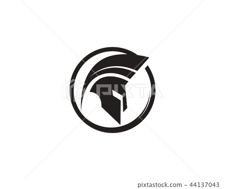 Spartan helmet logo vector Spartan helmet logo vector 44137043