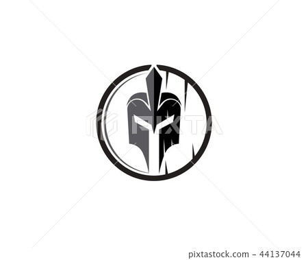Spartan helmet logo vector Spartan helmet logo vector 44137044