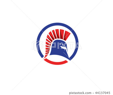 Spartan helmet logo vector Spartan helmet logo vector 44137045