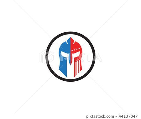Spartan helmet logo vector Spartan helmet logo vector 44137047