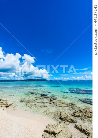 The sea of Okinawa Minnajima 44137143