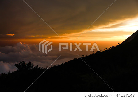 京那巴魯山，天空，日落 44137148