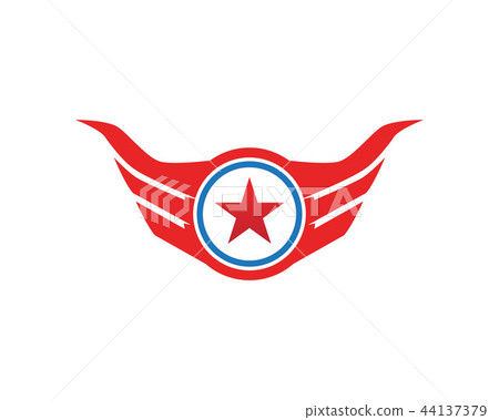 Wings bird sign abstract template icons app Wings bird sign abstract template icons app 44137379